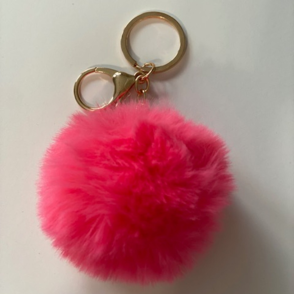 Pom-Pom Keychain (Pink Shades)